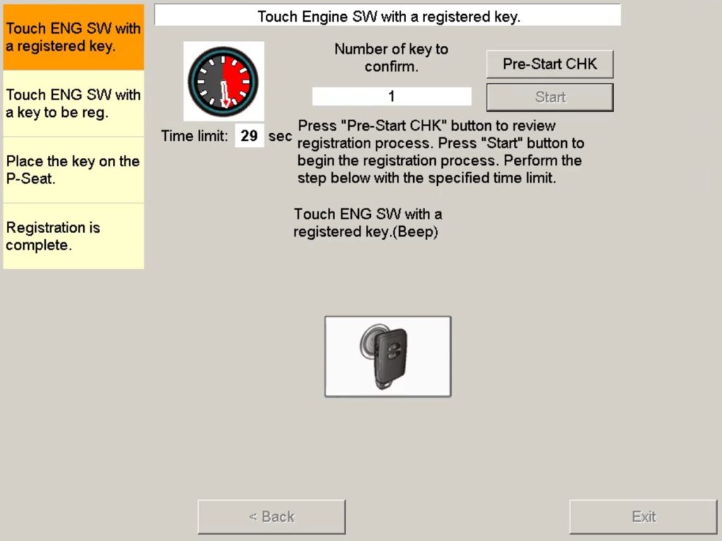 Toyota Lexus Scion smart key fob keyfob TIS software tool Techstream programming instructions how to DIY DIY-time program 11