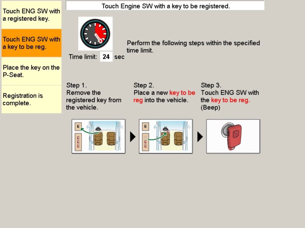 Toyota Lexus Scion smart key fob keyfob TIS software tool Techstream programming instructions how to DIY DIY-time program 12