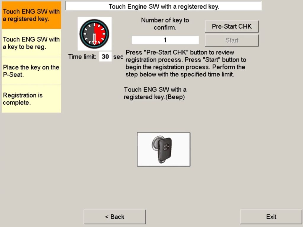 Toyota Lexus Scion smart key fob keyfob TIS software tool Techstream programming instructions how to DIY DIY-time program 8