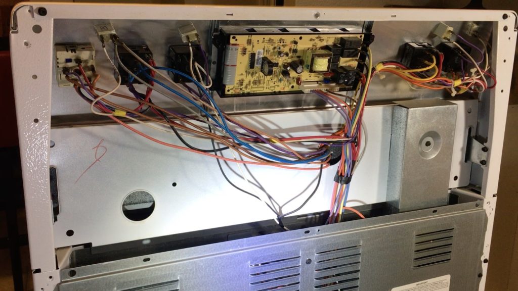 Range stove oven repair logic board replacement motherboard swap removal 2