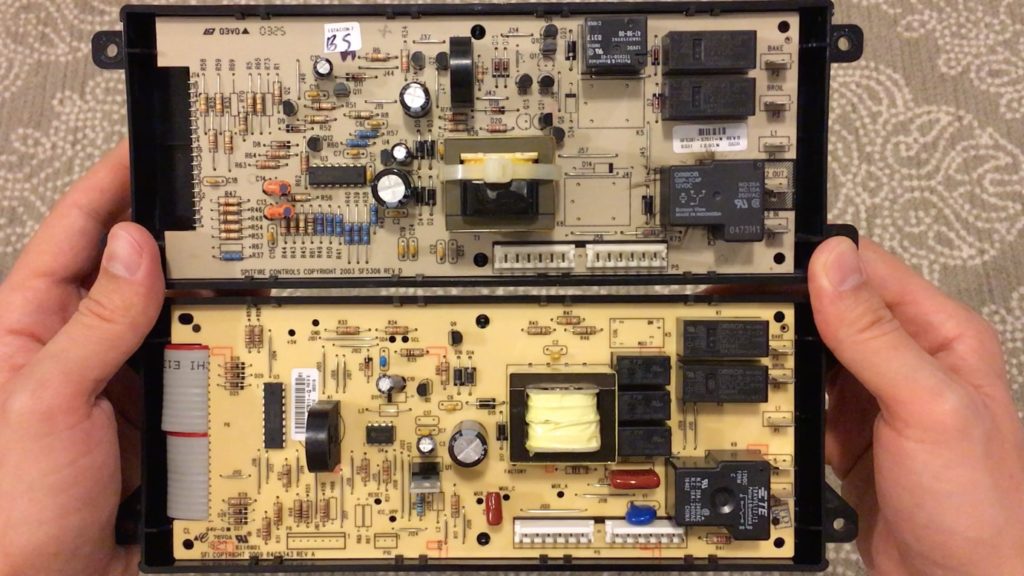Range stove oven repair logic board replacement motherboard swap removal 25
